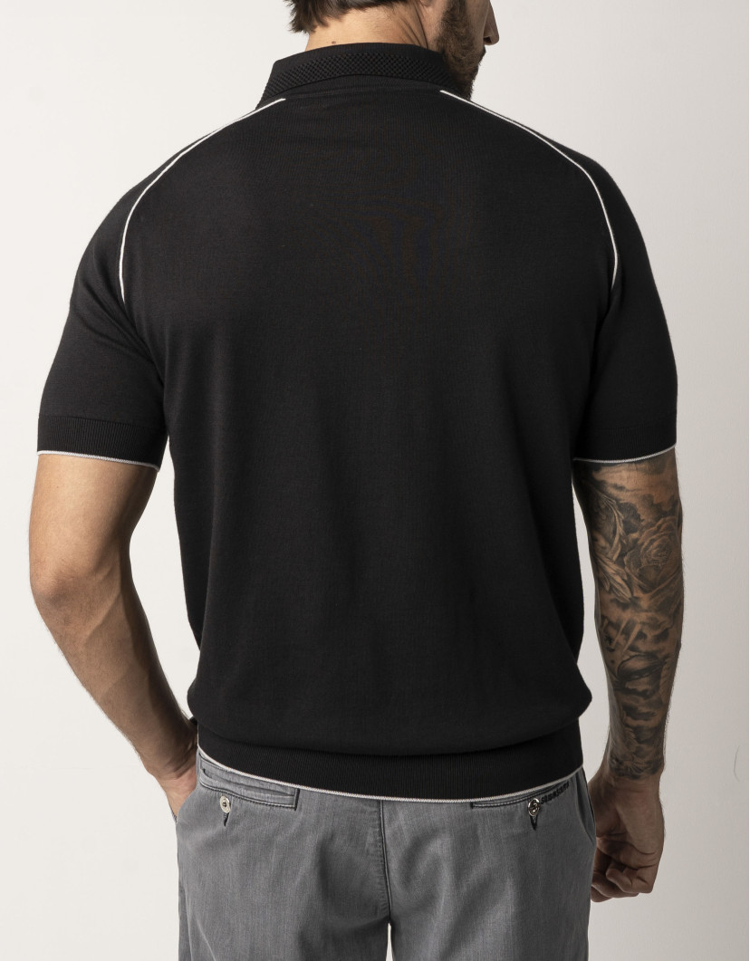 Castello d'Oro Black Polo T-shirt  image